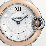 Cartier Ballon Bleu De Cartier Diamonds Silver Dial Two Tone Steel Strap Watch for Women - W3BB0026 Authentic Buy Shop Now