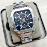 Fossil Inscription Multifunction Black Dial Silver Steel Strap Watch for Men - BQ2655 Authentic Buy Shop Now