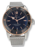 Breitling Superocean Heritage B20 Automatic 44 Black Dial Silver Mesh Bracelet Watch for Men - UB2030121B1A1 Authentic Buy Shop Now