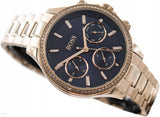 Hugo Boss Hera Blue Dial Gold Steel Strap Watch for Women - 1502566 Authentic Buy Shop Now