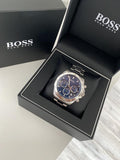 Hugo Boss Hero Sport Blue Dial Silver Steel Strap Watch for Men - 1513755 Authentic Buy Shop Now