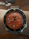 Seiko 5 Sports Automatic Orange Dial Silver Steel Strap Watch For Men - SRPD59K1 Authentic Buy Shop Now