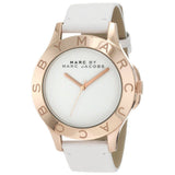 Marc Jacobs Blade White Dial White Leather Strap Watch for Women - MBM1201 Authentic Buy Shop Now
