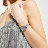 Fossil Jacqueline Mother of Pearl Blue Dial Silver Mesh Strap Watch for Women - ES4322 Authentic Buy Shop Now