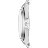 Michael Kors Channing Quartz White Dial Two Tone Steel Strap Watch For Women - MK6649 Authentic Buy Shop Now