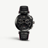 Versace V-Racer Aion Chronograph Black Dial Black Leather Strap Watch for Men - VBR030017 Authentic Buy Shop Now