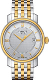 Tissot T Classic Bridgeport Quartz Silver Dial Two Tone Mesh Bracelet Watch For Men - T097.410.22.036.00 Authentic Buy Shop Now