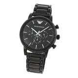 Emporio Armani Luigi Chronograph Black Dial Black Stainless Steel Watch For Men - AR1895 Authentic Buy Shop Now