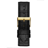Guess Gadget Gold Dial Black Leather Strap Watch for Men - GW0570G1 Authentic Buy Shop Now