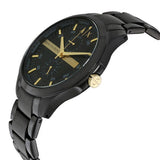 Armani Exchange Hampton Chronograph Black Dial Black Steel Strap Watch For Men - AX2121 Authentic Buy Shop Now