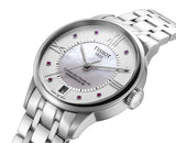 Tissot Chemin Des Tourelles Powermatic 80 Rubies Mother of Pearl Dial Silver Steel Strap Watch For Women - T099.207.11.113.00 Authentic Buy Shop Now