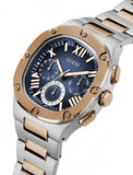 Guess Headliner Multifunction Blue Dial Two Tone Steel Strap Watch For Men - GW0572G4 Authentic Buy Shop Now