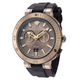 Versace V Extreme Chronograph Brown Tone Dial Black Rubber Strap Watch for Men - VCN030017 Authentic Buy Shop Now