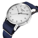 Tissot T Classic Everytime Large White Dial Blue NATO Strap Watch For Men - T109.610.17.037.00 Authentic Buy Shop Now