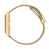 Gucci G-Frame Mother of Pearl Dial Yellow Gold Mesh Bracelet Watch For Women - YA147410 Authentic Buy Shop Now