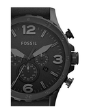 Fossil Nate Chronograph Black Dial Black Leather Strap Watch for Men - JR1354 Authentic Buy Shop Now