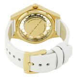 Marc Jacobs Henry Skeleton White Dial White Leather Strap Watch for Women - MBM1339 Authentic Buy Shop Now