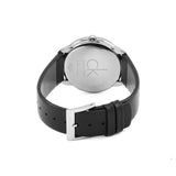 Calvin Klein Minimalist White Dial Black Leather Strap Watch for Men - K3M211C6 Authentic Buy Shop Now