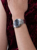 Guess Crystalline Diamonds Black Dial Silver Steel Strap Watch for Women - GW0114L1 Authentic Buy Shop Now