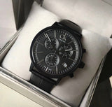 Calvin Klein Post Minimal Chronograph Black Dial Black Leather Strap Watch for Men - K7627401 Authentic Buy Shop Now