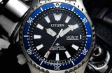 Citizen Promaster Fugu Limited Edition Diver's 200m Automatic Black Dial Silver Steel Strap Watch For Men - NY0098-84E Authentic Buy Shop Now