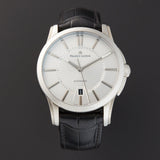 Maurice Lacroix Pontos Silver Dial Black Leather Strap Watch For Men - PT6148-SS001-131 Authentic Buy Shop Now