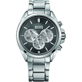 Hugo Boss Driver Black Dial Silver Steel Strap Watch for Men - 1512883 Authentic Buy Shop Now