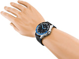 Fossil Sport 54 Day Date Black Dial Black Leather Strap Watch for Men - FS5321 Authentic Buy Shop Now