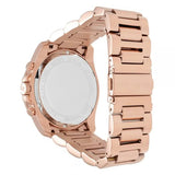 Michael Kors Brecken Chronograph Analog Black Dial Rose Gold Steel Strap Watch For Women - MK8563 Authentic Buy Shop Now