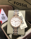 Fossil Jacqueline White Dial Two Tone Steel Strap Watch for Women - ES3634 Authentic Buy Shop Now