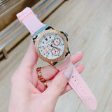 Guess White Dial Pink Silicone Strap Watch For Women - W1049L4 Authentic Buy Shop Now