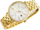 Tommy Hilfiger Jenna Quartz White Dial Gold Steel Strap Watch for Women - 1782069 Authentic Buy Shop Now