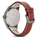 Hugo Boss Aeroliner Maxx Black Dial Brown Leather Strap Watch For Men - 1513079 Authentic Buy Shop Now
