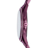 Michael Kors Lauryn Black Dial Purple Steel Strap Watch for Women - MK3724 Authentic Buy Shop Now