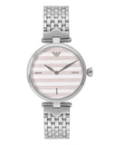 Emporio Armani Arianna Analog White Dial Silver Steel Strap Watch For Women - AR11195 Authentic Buy Shop Now
