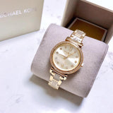 Michael Kors Sofie Quartz Gold Dial Gold Steel Strap Watch For Women - MK3881 Authentic Buy Shop Now