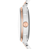 Marc Jacobs Tether Transparent White Dial Two Tone Steel Strap Watch for Women - MBM3436 Authentic Buy Shop Now