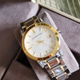 Burberry The City White Dial Two Tone Steel Strap Watch for Women - BU9115 Authentic Buy Shop Now