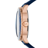 Michael Kors Cunningham Multifunction Blue Dial Blue Rubber Strap Watch For Men - MK7163 Authentic Buy Shop Now