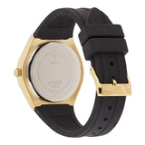 Guess Cosmo Diamonds Gold Dial Black Rubber Strap Watch for Women - GW0034L1 Authentic Buy Shop Now