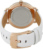 Michael Kors Portia Rose Gold Dial White Leather Strap Watch For Women - MK2660 Authentic Buy Shop Now