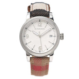 Burberry Utilitarian White Dial Multicolor Leather Strap Watch for Women - BU7824 Authentic Buy Shop Now