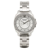 Coach Mini Boyfriend Diamonds Silver Dial Silver Steel Strap Watch for Women - 14501699 Authentic Buy Shop Now