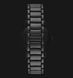 Emporio Armani Meccanico Skeleton Black Dial Black Steel Strap Watch For Men - AR60045 Authentic Buy Shop Now