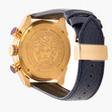 Versace V-Ray Blue Chronograph Blue Dial Blue Leather Strap Watch for Men - VDB030014 Authentic Buy Shop Now