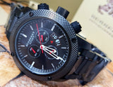 Burberry Sport Chronograph Black Dial Black Steel Strap Watch for Men - BU7703 Authentic Buy Shop Now