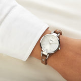 Fossil Georgia White Dial Brown Leather Strap Watch for Women - ES3060 Authentic Buy Shop Now