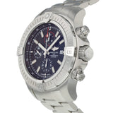 Breitling Super Avenger Chronograph 48 Black Dial Silver Steel Strap Watch for Men - A13375101B1A1 Authentic Buy Shop Now