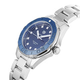 Tag Heuer Aquaracer Diamonds Blue Dial Silver Steel Strap Watch for Women - WAY131L.BA0748 Authentic Buy Shop Now
