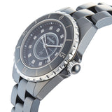 Chanel J12 Quartz Diamonds Black Dial Black Steel Strap Watch for Women - J12 H1625 Authentic Buy Shop Now